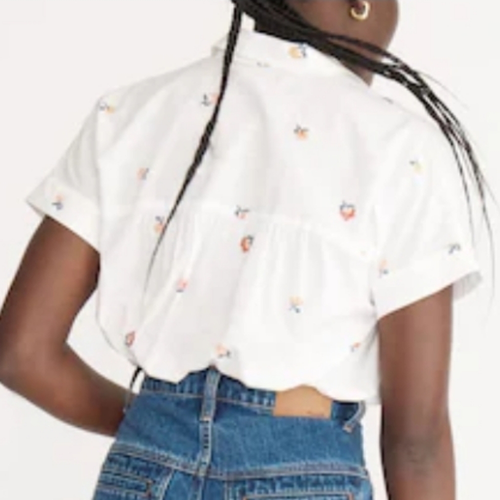 Madewell V-Neck Pocket Shirt - Picture 3 of 9